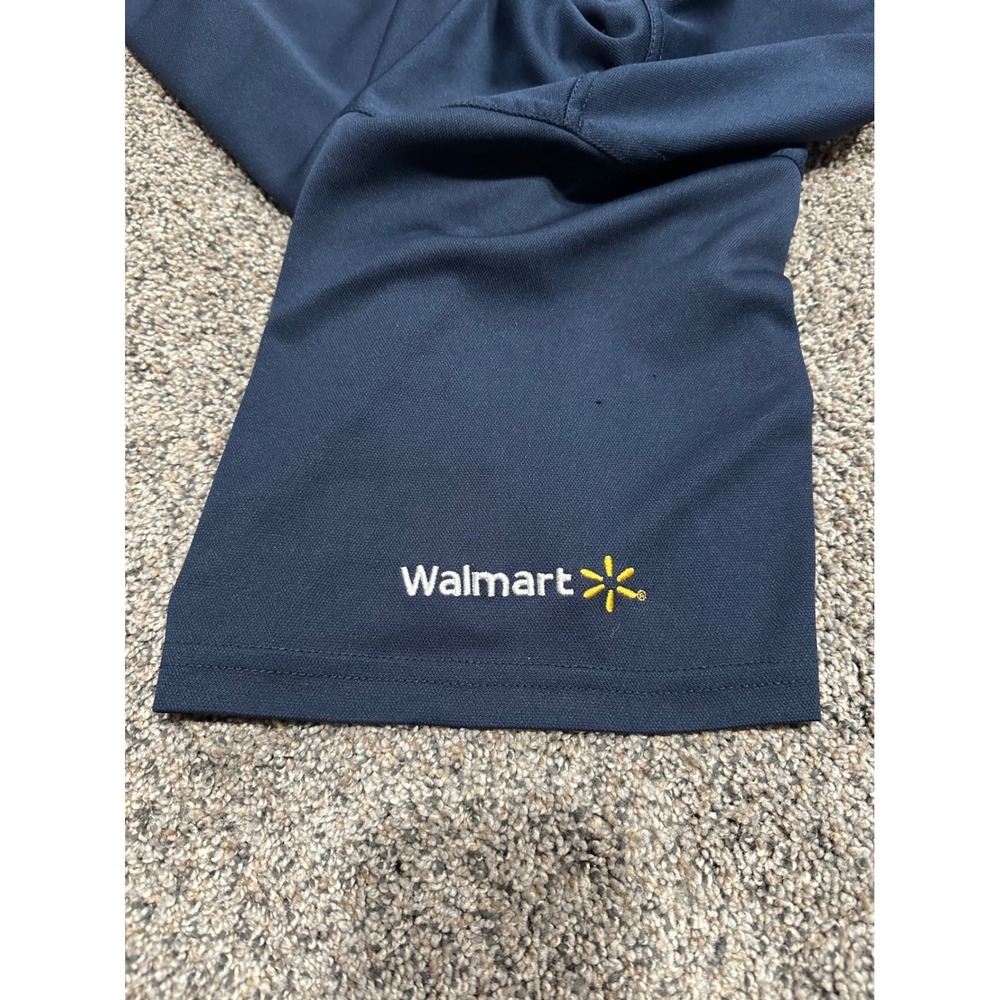 Polo Shirt Walmart Mens Navy Blue Excellent Employee Workwear Uniform 3XL - Picture 3 of 6